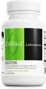 DAVINCI Labs Biotin - Soporta Skin &amp; Hair Health, Intestinal Flora Función* - Suplemento dietético con Vitamina C &amp; Calcio como Ca Carbonato - Vegetariano - Sin gluten - 60 cápsulas