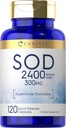 Carlyle S.O.D. Supplement Capsules | 300mg | 120 Count | Superoxide Dismutase | Non-GMO and Gluten Free