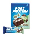 Barras de proteína puras, alta proteína, nutriciosas serpientes para apoyar la energía, bajo azúcar, sin gluten, Chocolate Mint Cookie, 1,76oz, 6 Pack