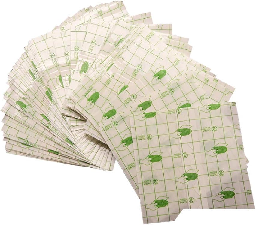 100pcs resistente al agua Transparent Stretch Adhesive Bandage Roll: Transparent Film Dressing Second Skin Healing Protective Clear Adhesive Bandages Tattoo Supplies Products (2.8*3.1inch)
