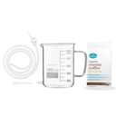 Kit de enema de café puro - 1 cuna de enema de vidrio no tóxico - para la limpieza de colon - Enemas caseros - Detox hígado para la terapia de Gerson - 1/2 Lb Café de enema orgánico - laboratorio probado