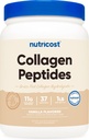 Nutricost Collagen Peptides Powder 1LB (454 G) (Vanilla) - Grass Fed Bovine Collagen Hydrolysate