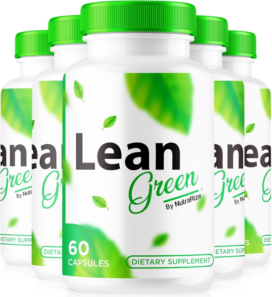 (5 Pack) Lean Green Weight Loss Pills - Naturally Supports Active Lifestyle and Fitness, Premium Keto Pills for Sustained Energy &amp; Health, Lean Greens Formula, LeanGreen Official Review (300 Capsules)