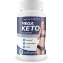 Mega Keto Diet + Cleanse - Ayuda Reducir el Bloat Gut - Explosión de carbohidratos para soportar la Ketosis Cleanse - Limpieza Digestiva Apoyo Ketogénico - Limpieza del cuerpo &amp; Limpiador del hígado - Ayuda Asistencia sanitaria general