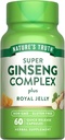 Complejo Super Ginseng de la Verdad de la Naturaleza ← 60 Capsules Silencio con la jalea real