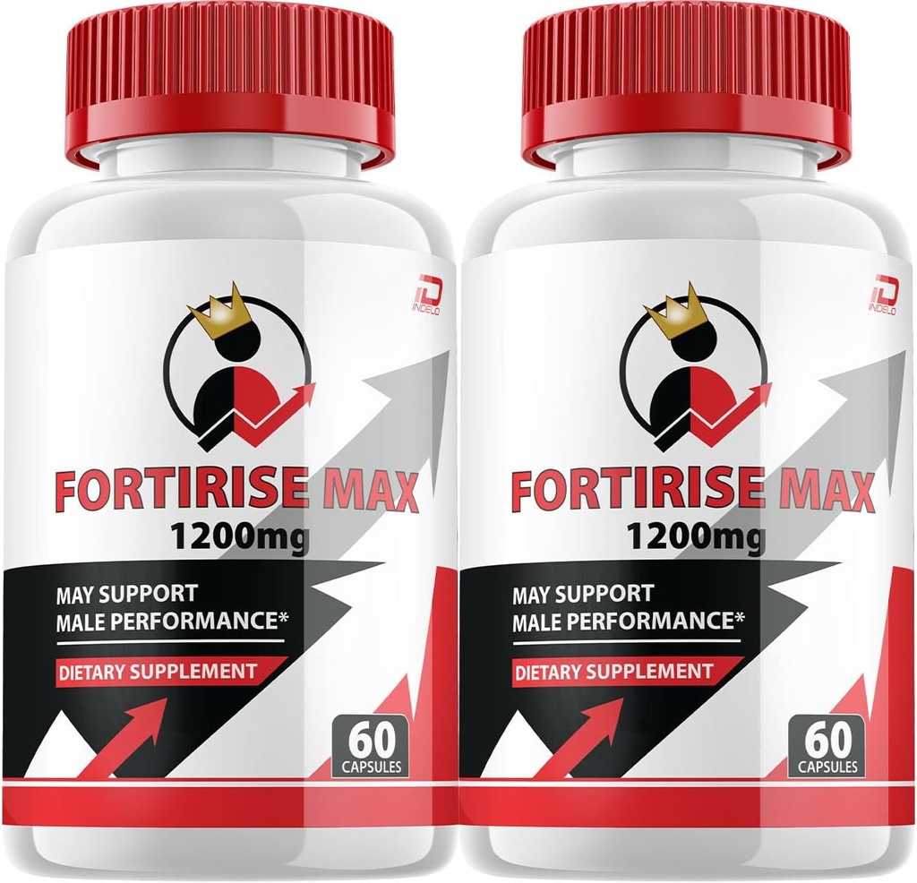 Fortirise Max for Men Capsules - FortiriseMax Vitamin Complex Pills, Fortirize Max Advanced Performance, All Natural Support Formula Reviews (2 Pack – 120 cápsulas)