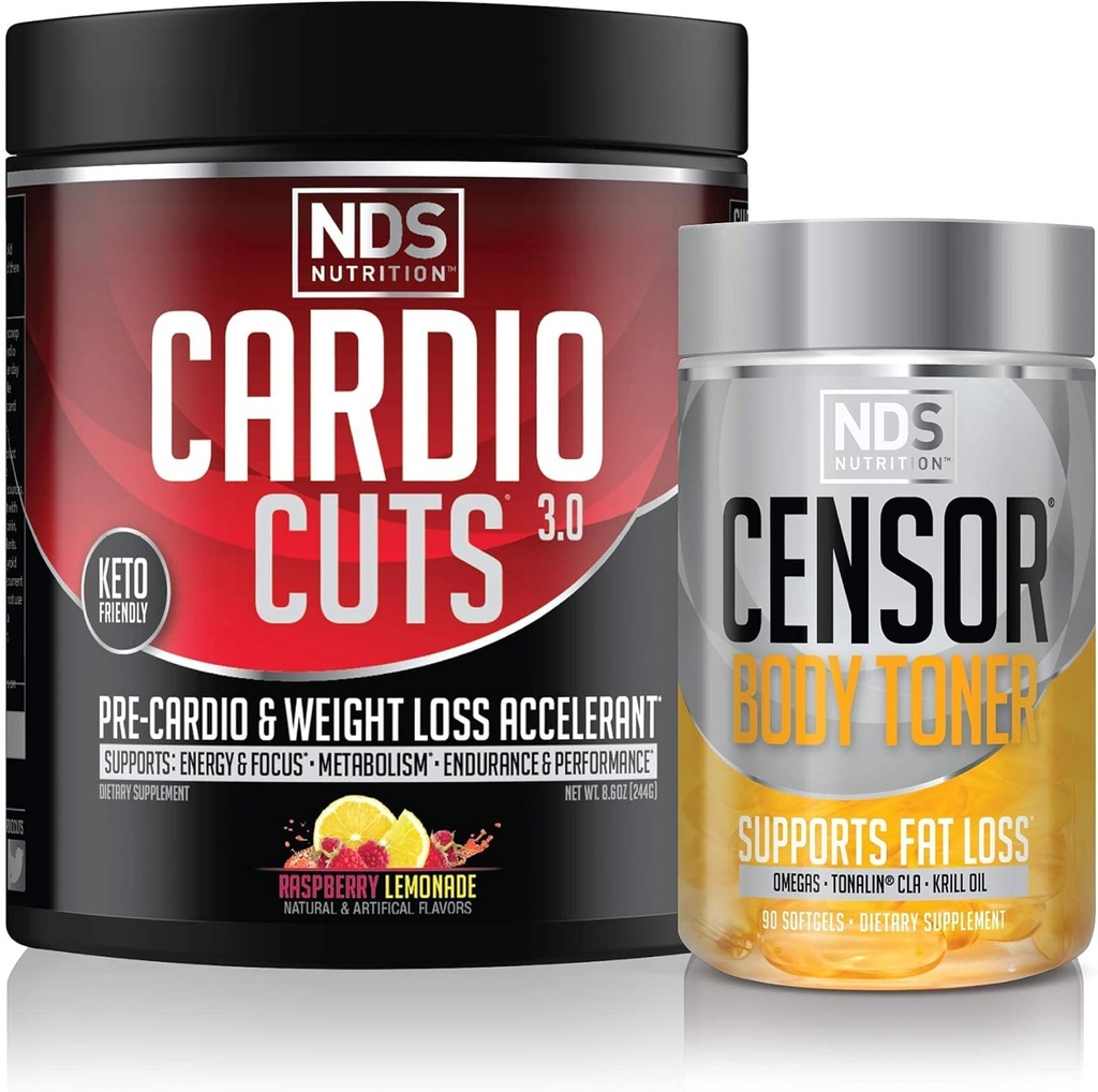 NDS Nutrition 4.0 Razz Lemonade (40 Servings) & NDS Nutrition Censor (90 Softgels)