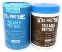 Proteínas vitales Péptidos colágeno Polvo, promueve el cabello, la uñas, la piel, el hueso y la salud conjunta, UNFLAVORED 24OZ &amp; Chocolate 32OZ (Variety)