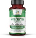 Organic Aura Neem Supreme Capsules. 150 Veg Capsules. Complejo Triple - Max Strength Pure High-Potency Azadirachta Indica Capsule. Antioxidante natural, Skin Health, Abundant Immunity Support.