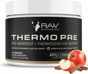 Thermo Pre - Suplemento de soporte físico para estilos de vida activos - Pre-Workout Thermogenic & Metabolic Support - Plant-Based, Natural Ingredients - Apple Cinnamon - 24 Servings