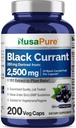 NusaPure Currant Negro 10:1 Extracto, 250 mg Equivalente a 2.500 mg, por Veg Caps 200 Vegan, No GMO