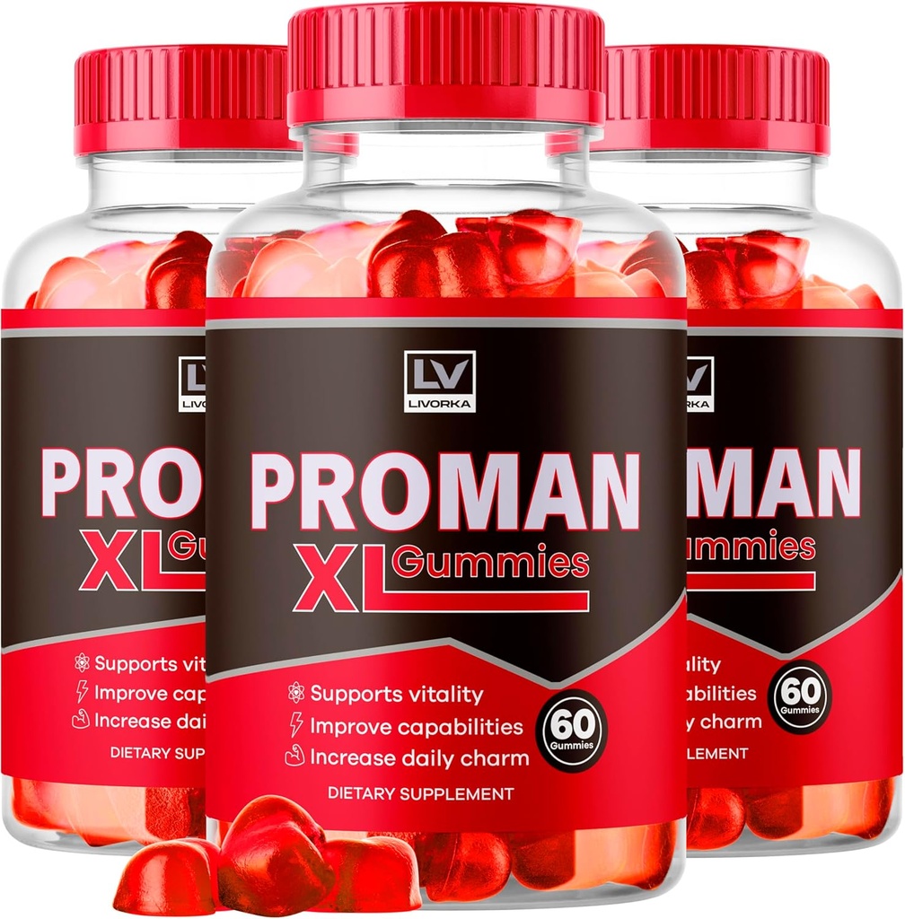 (3 Pack) Proman XL Gummies, Proman XL Gummies for Hombre, PromanXL Gummies Advanced Formula, Proman XL Capsules, Proman XL Gummies Comentarios, Proman XL Gummies Complemento Soporte, 180 Gummies para 3 meses