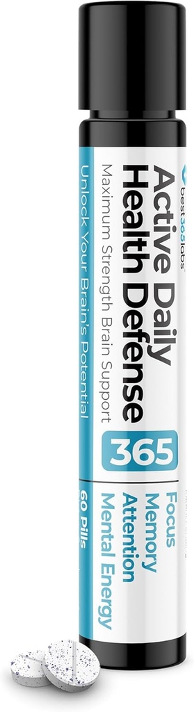 Maximum Strength Brain Support - Metileno Blue, Caffeine y L-Theanine - Mejorar el enfoque y la memoria - Desbloquear el potencial de tu cerebro - 60 Tablets