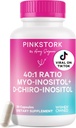 Pink Stork Inositol Supplement for Women – 40:1 Myo-Inositol & D-Chiro Inositol – Hormone Balance, Fertility & Ovarian Support – Cycle Regularity & Metabolic Wellness, 30 Servings