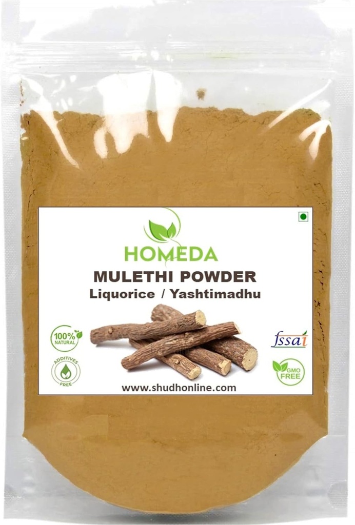 Orgánica Licorice Root Powder (3.5 oz - 100g), Mulethi Powder Orgánica para la cara, Pura Licorice Extracto para la piel, Regaliz Raiz Orgánica Dried Liquorice Roots Herb, Extracto De Regalis 0.2 lb
