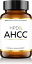 HPD Rx Premium AHCC & Shiitake Mushroom 1100 mg por Suplemento de Servición, Booster de Inmunidad Natural, Mantiene Actividad Celular de Asesino Natural Silencioso AHCC es Provenido en 30+ Estudios Ø 30-Day Supply, 1-Pack