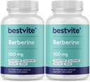 Berberine 500mg (240 Vegetarian Capsules) (2-Pack) - No Fillers - No Stearates - No Flow Agents - Vegan - Gluten Free - Non GMO