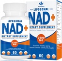 2200mg Liposomal NAD+ Supplement - Enhances Cell Energy & Aging Defese, 60 Capsules