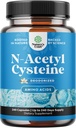 NAC Suplemento N-Acetyl Cysteine 600mg - Vegan High Absorption Non-Smelly NAC 600 mg Capsules Glutathione Precursor para la limpieza del hígado Detox & Reparación Plus Lung Health and Immunity Support (240ct)
