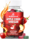 Apple Cider Vinegar Gummy | Weight Loss Ginger Supplements for Women & Men | 500mg ACV Gummies for Belly Fat Burner | Boost Metabolism | Non-GMO Apple Flavor Vitamins | (60 Count Bottle)