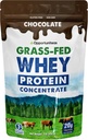 Oportuniteas Grass Fed Whey Protein Powder Concentrate - Chocolate - Suplemento Puro de Proteína - No GMO, Hormona Gratis - 1lb