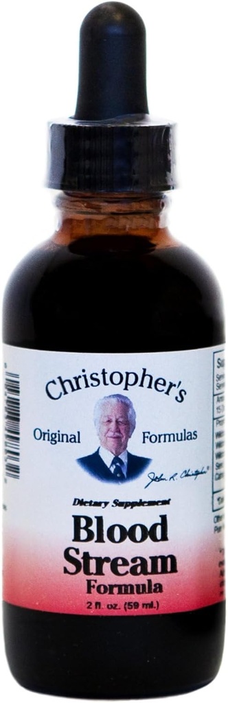 Christopher's Original Formulas Blood Stream Fórmula, 2 oz Glycerine Extract - Natural Herbal Blend