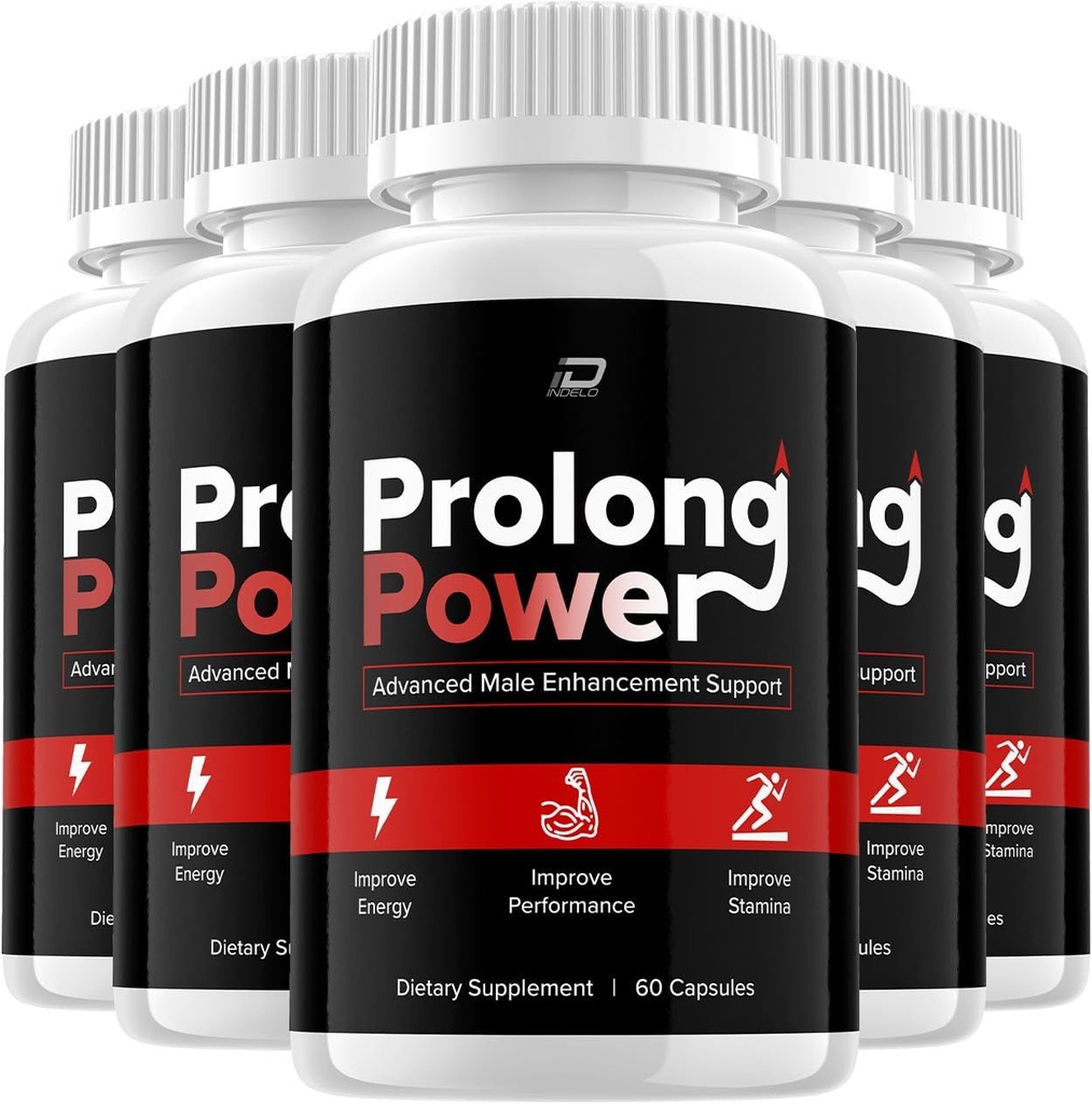 Prolong Power Pills Suplemento, Prolong Power Capsules, Prolong Power Advanced Tablets, Prolong Power Pills Comentarios, Prolong Power All-Natural Support Formula (5 Pack - 300 cápsulas)