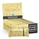Truvani Plant Based Snack Bars | Chocolate Chip Banana Bread 12 Pack | 5g Protein | USDA Organic and Vegan | The Only Bar | Dairy, Soy, and Gluten Free | Individually Wrapped