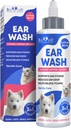 Cat &amp; Dog Ear Cleaner gotas &amp; Wash Solution - Tratamiento de la infección de la levadura y el dolor de oído para mascotas - Wax Remover &amp; Flush Remedy for Any Pets