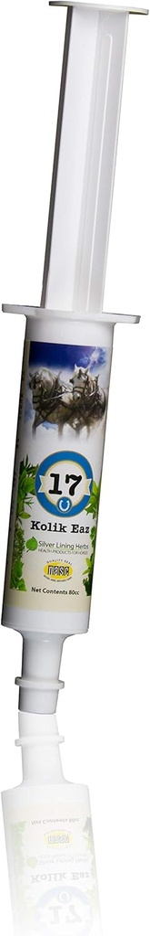 Herbs de forro de plata Colic Eaz - Alivio del Colic de Caballo y Mala Digestión tóxica Mejorando la Salud del Caballo y un Regreso a un Tract Gastrointestinal Normal - 80cc Paste