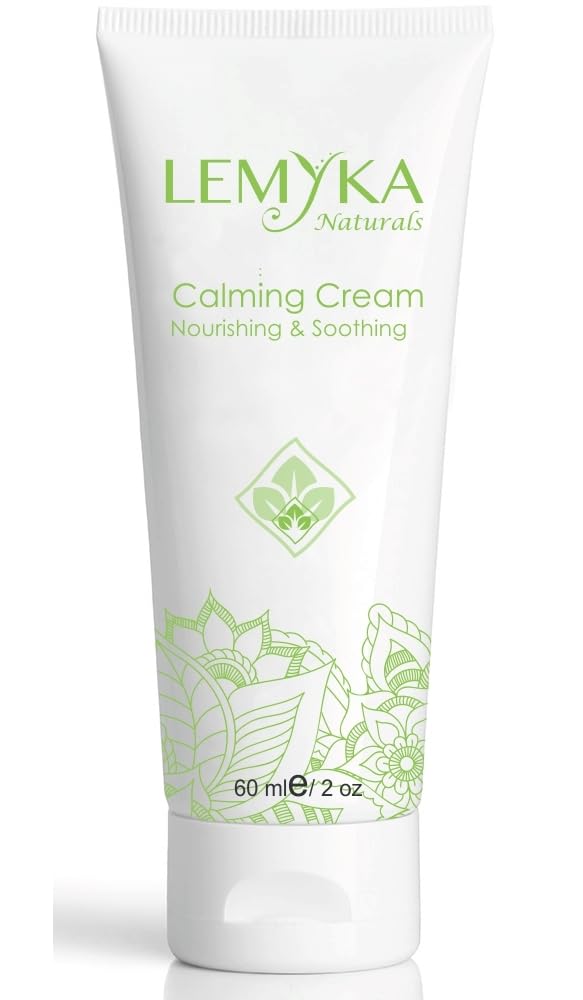 Crema de Eczema Natural LEMYKA con Ceramides, Itch y Redness Relief para la dermatitis atópica, Psoriasis, Hives, Orgánica de Sanación de ungüento Moisturizante duradero, libre de paraben, libre de fragancia, 2oz