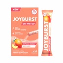 JOYBURST Energy Drink Mix, Natural Caffeine (200mg) for Sustained, Jitter Free Energy, On-The-Go Natural Energy Drink Powder, Sugar Free - 16 x 4g Energy Sticks (Peach Mango)