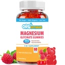 Magnesium Glycinate Gummies 500mg con L-Threonate, Vitamina D, B6, Potasio &amp; CoQ10 ← Complejo Libre de Azúcar Fórmula para mejorar la calidad del sueño.