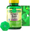 Ginger Root 550 mg, 100 cápsulas vegetarianas con vitaminas y minerales exclusivos de la huna - A a Z - Mejor guía de ligto