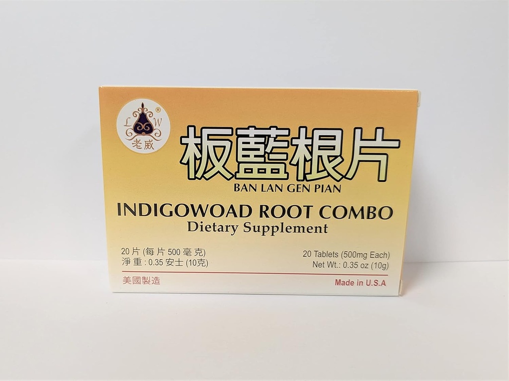 Ban LAN Gen Pian Herbal Supplement Ayudas for Promote Immune Functions Sore Throat Fever Headache Cough 20 Tablets Made in USA