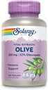 SOLARAY Olive 250mg - Extracto de hoja de oliva cápsulas con 22% Oleuropein, Plus Lemon Balm - Polyphenols Suplemento para Wellness Support - Vegan, 60-Day Guarantee, Lab Verified - 120 Servimientos, 120 VegCaps