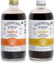 Syrup Bundle – 2 Botellas de suplementos herbarios de arándano sin gluten con beneficios de inmunodeficiencia Potente hechos de sólo ingredientes orgánicos en pequeños lotes en EE.UU. - 32oz