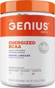 Genius BCAA Powder - 5g Vegan BCAAs L-Glutamina, Cognizin & Rhodiola Muscle Recovery Energy Support 100mg Caffeine Pre, Intra, Post-Workout Nootropic Supplement for Focus & Performance - Grape Limeade