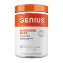 Genius BCAA Powder - 5g Vegan BCAAs L-Glutamine, Cognizin & Rhodiola Muscle Recovery Energy Support 100mg Caffeine Pre, Intra, Post-Workout Nootropic Supplement for Focus & Performance - Grape Limeade