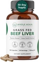 Grass Fed Beef Liver Capsules - 100% Pasture Raised - No Fillers or Flow Agents - 120 Conde 3000mg Servir - 30-Day Supply - Hierro y Energía - Grass fed Desiccated Liver Supplement