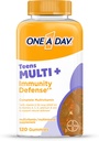 ONE A DAY Teen Multi+ Immunity Defense Vitaminas, Multivitamin Gummies Con Boost of Immunity Support with Vitamins A, C, D, E, Selenium & Zinc, 120 Conde