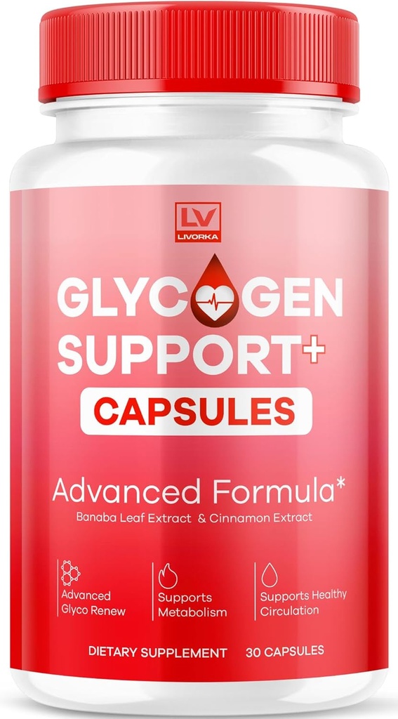 Glycogen Support Supplement Advanced Formula, Glycogen Support Capsules, Glycogen Support, Advanced Glycogen Support Formula, Glycogen Support Supplement Reviews, 30 cápsulas para 1 mes