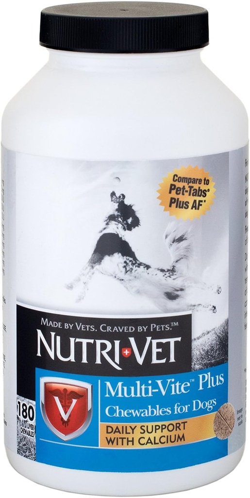 Nutri-Vet Multi-Vite Chewables for Dogs|Formulated with Vitamins & Minerals to Support Balanced Diet|180 Count