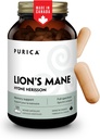 PURICA - Setas micronizadas Mane de León, 120 cápsulas veganas de 60 días de suministro - promueve la salud cognitiva - no GMO y libre de gluten - Focus and Memory Support - Brain Health y mejora la digestión