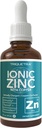 Ionic Zinc Plus Copper Concentrado líquido 240 Serviciones, Botella de vidrio, Vegan - Relación equilibrada de cobre zinc - Soporta inmunidad, tiroides cerebrales (2 oz.)