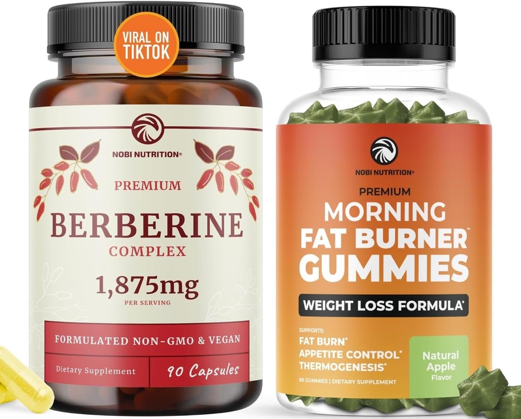 Berberine Complex Suplemento y Burn Gummies ← Pérdida de peso total Apoyo con té verde " Bitter Melon ANTE Appetite Suppressant, Belly Fat Reducer, y Thermogenic Support Ø 1 Month Supply