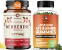 Berberine Complex Suplemento y Burn Gummies ← Pérdida de peso total Apoyo con té verde " Bitter Melon ANTE Appetite Suppressant, Belly Fat Reducer, y Thermogenic Support Ø 1 Month Supply