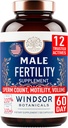Suplemento de fertilidad masculina con raíz de Maca - Mens Health Conception Fertility Prenatal Vitaminas Plus Natural Extracts - Suplementos de fertilidad prenatal para hombres - 3er Parte Tested - 120 cápsulas, 2 meses