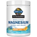 Jardín de la vida Dr. Fórmulada Magnesio Alimentario completo 197.4g Polvo - Naranja, Chelated, No GMO, Vegan, Kosher, Gluten &amp; Sugar Suplemento libre con Probióticos - Mejor para Anti-Estres, Calma & Regularidad