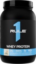 Regla 1 Whey Protein – 24g Proteína de acción rápida de todas las fuentes con EAAs ocurridas naturalmente " BCAAs para recuperación de ejercicios o cualquier uso en cualquier momento (2 libras*, Crema de hielo de vainilla)